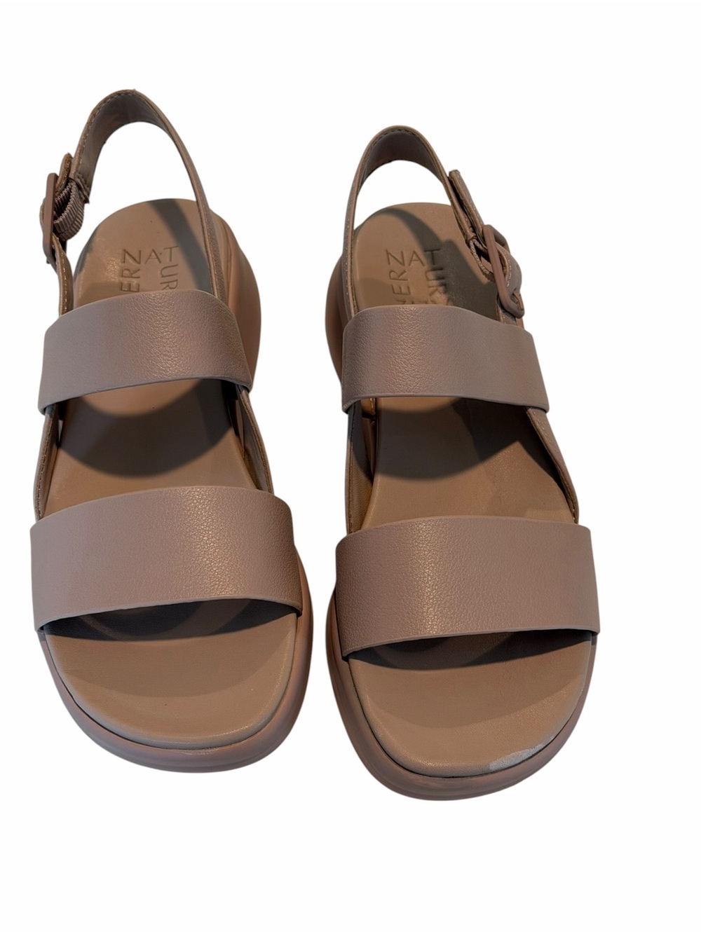 Naturalizer Coast Tumbled Pink Platform Comfort Sandals Size 7